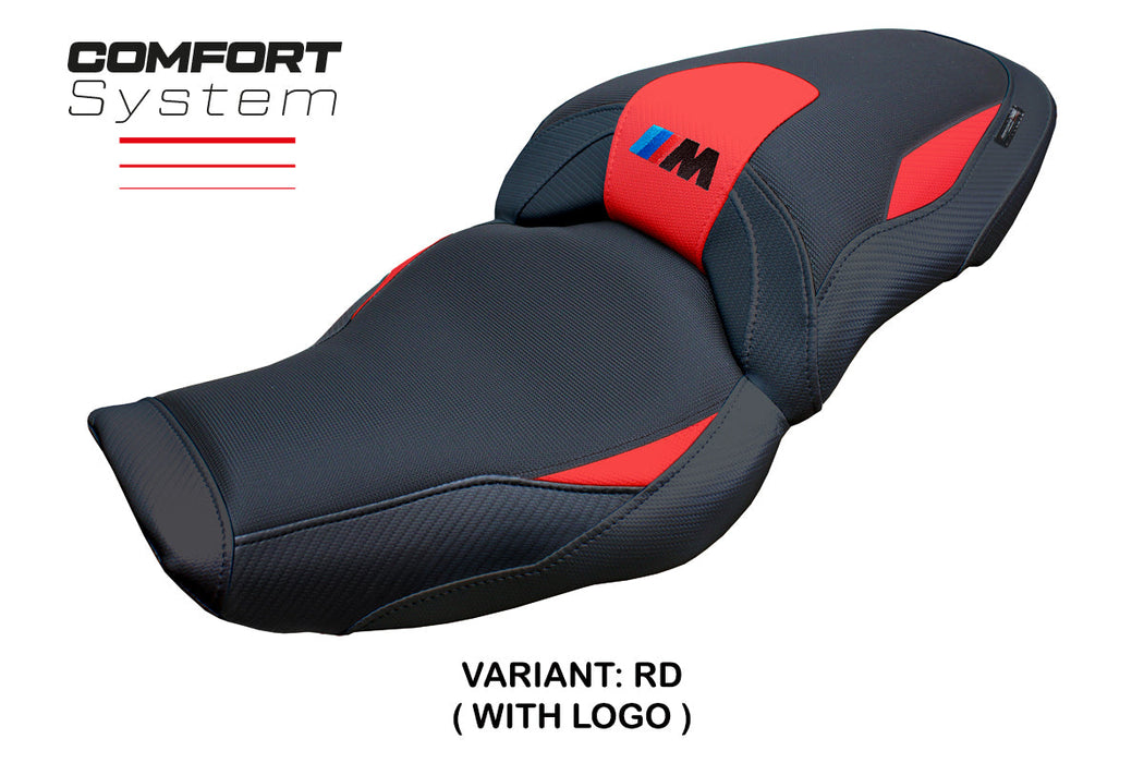 BMW M1000XR 2024 Seat Cover Tappezzeria Italia Comfort in Red and Black