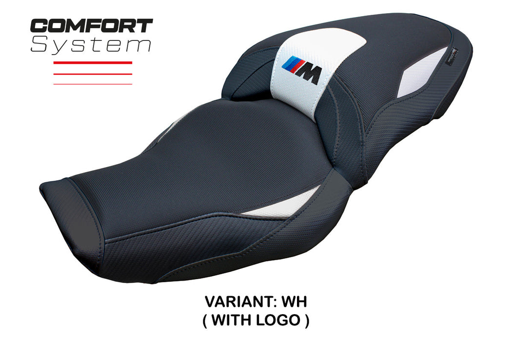 BMW M1000XR 2024 Seat Cover Tappezzeria Italia Comfort in White and Black