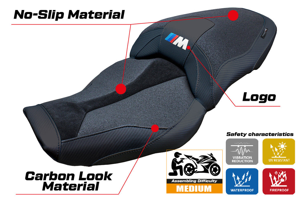 BMW M1000XR 2024 Seat Cover Tappezzeria Italia Ultragrip in Black
