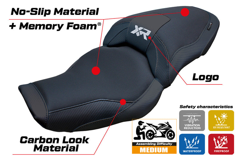 BMW S1000XR 2024 Seat Cover Tappezzeria Italia Comfort in Black