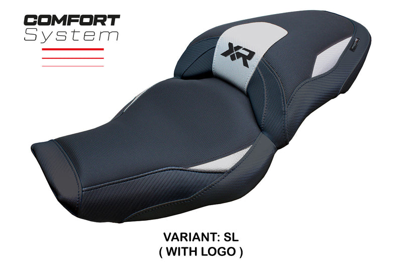 BMW S1000XR 2024 Seat Cover Tappezzeria Italia Comfort in Silver and Black