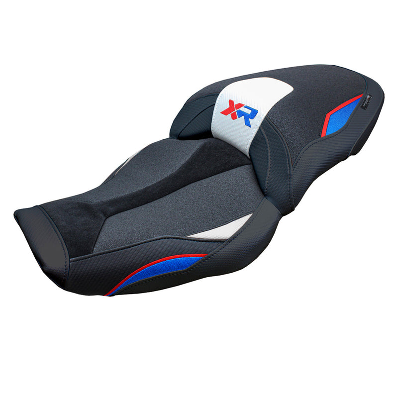 BMW S1000XR 2024 Seat Cover Tappezzeria Italia Ultragrip in White Red Blue and Black