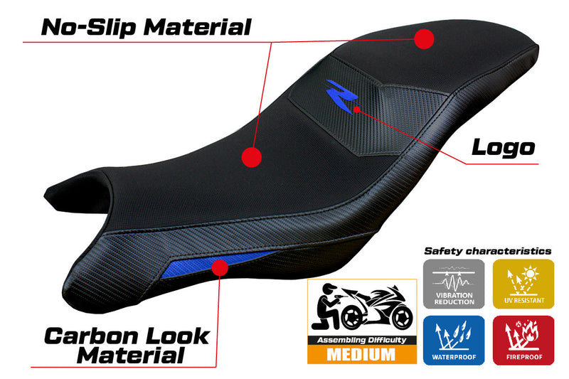 BMW G310R 2021-2024 Seat Cover Tappezzeria Italia in Blue and Black