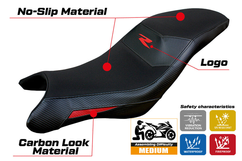 BMW G310R 2021-2024 Seat Cover Tappezzeria Italia in Red and Black