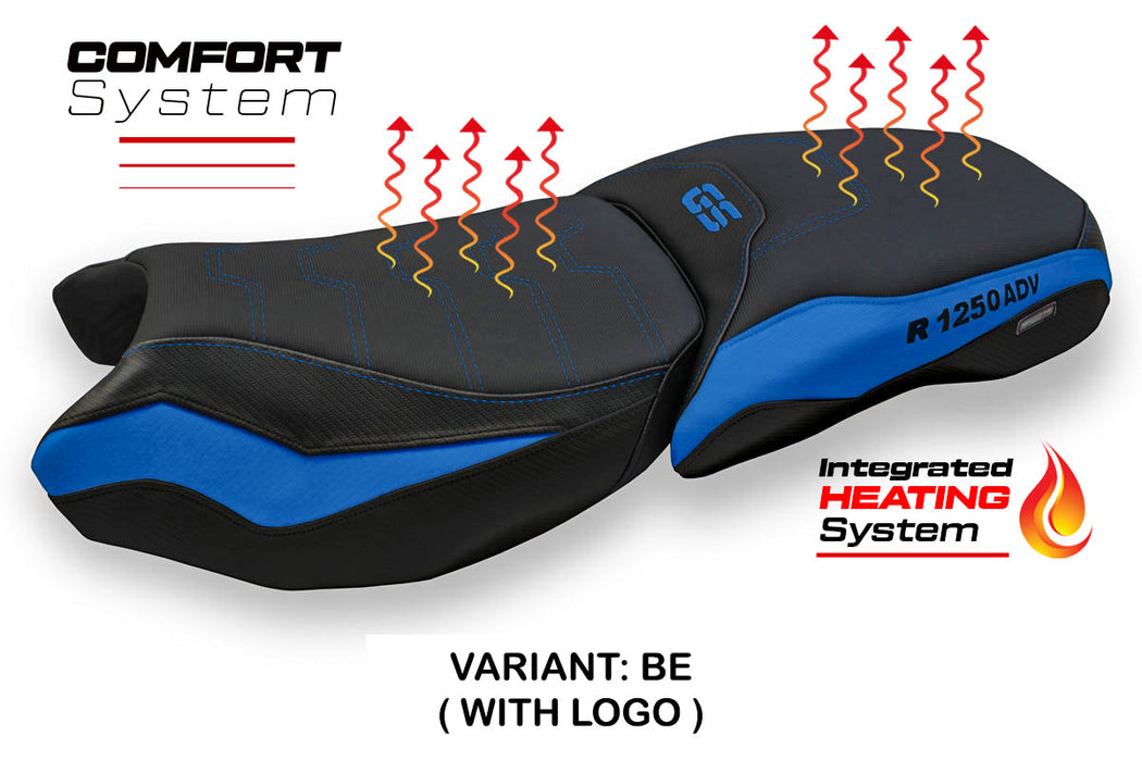 BMW R1250GS ADV 2019-2024 Comfort Heated Seat Cover Tappezzeria Italia in Blue