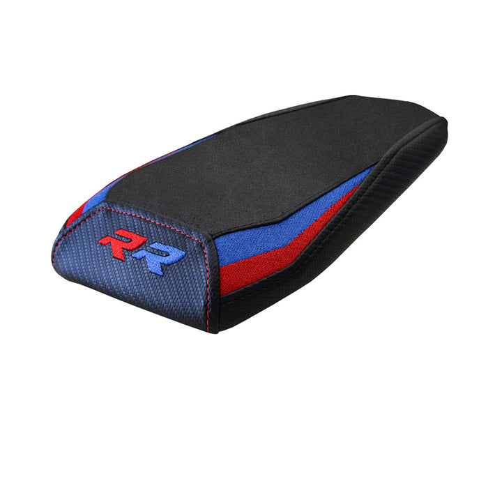 BMW M1000RR 2022-2024 Rear Seat Cover Tappezzeria Italia in Red, Blue and Black Velvet