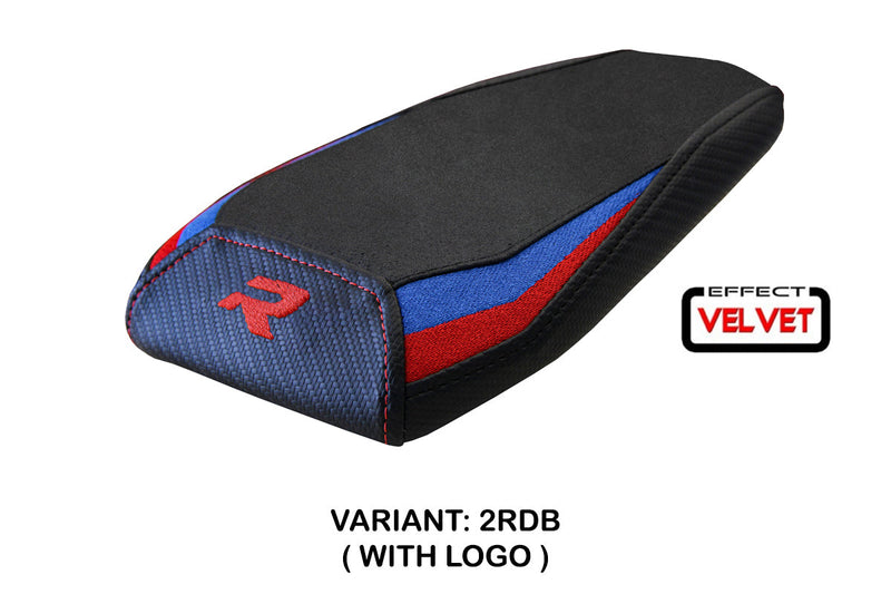 BMW M1000R 2022-2024 Rear Seat Cover Tappezzeria Italia in Red, Blue and Black Velvet