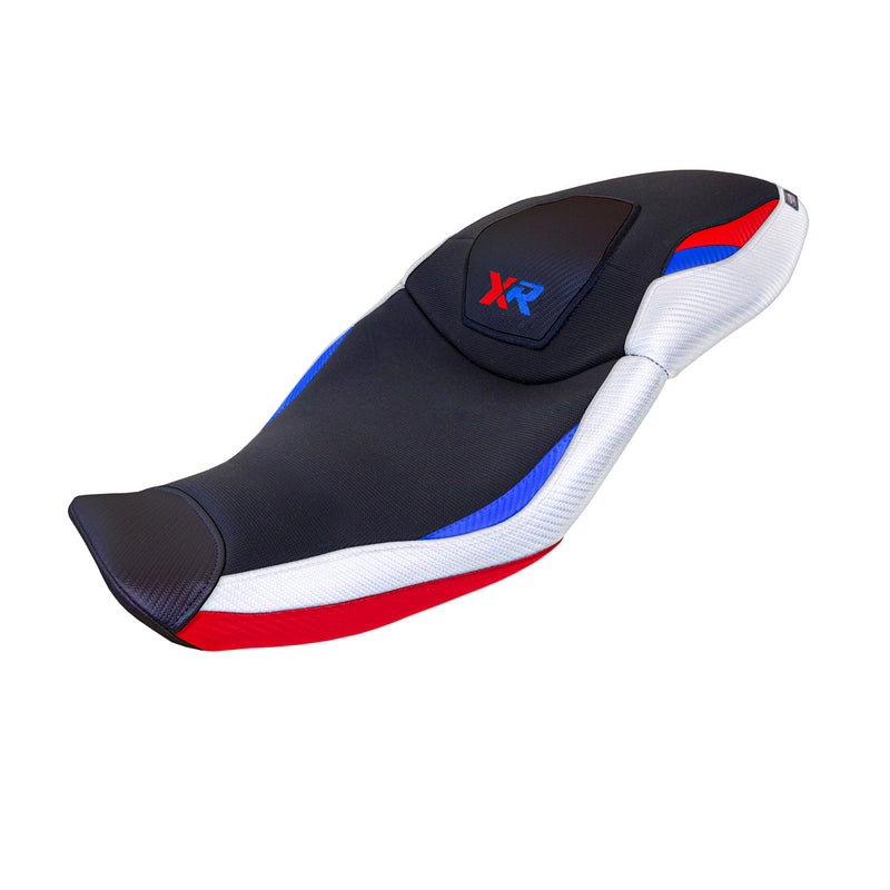 BMW S1000XR 2020-2023 Seat Cover Tappezzeria Italia in HP SE White, Red and Blue