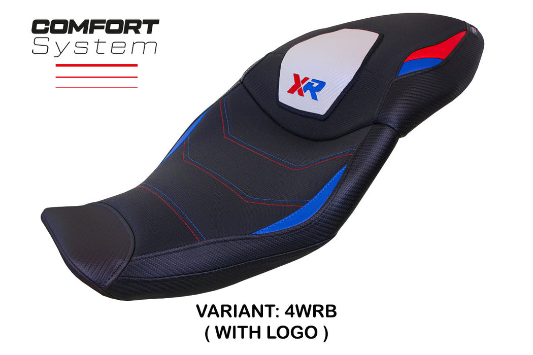 BMW S1000XR 2020-2023 Seat Cover Tappezzeria Italia Comfort in White, Red and Blue