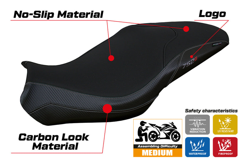 Benelli 752S 2019-2024 Seat Cover Tappezzeria Italia Black