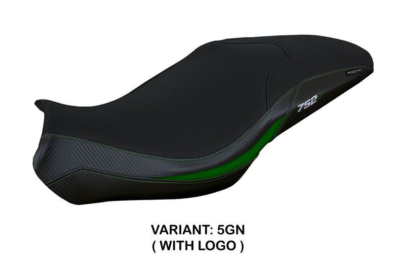 Benelli 752S 2019-2024 Seat Cover Tappezzeria Italia in Green and Black