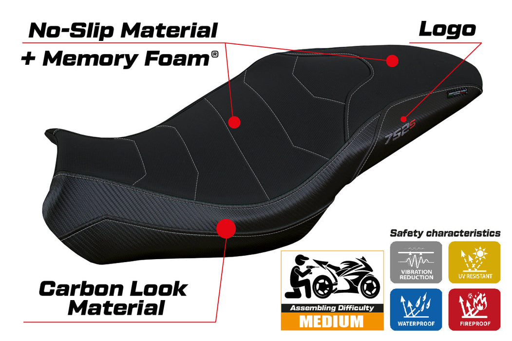 Benelli 752S 2019-2024 Seat Cover Tappezzeria Italia Comfort Black