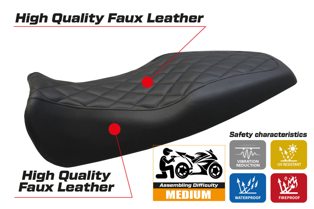 Benelli Leoncino 506 2017-2024 Seat Cover Tappezzeria Italia in Black