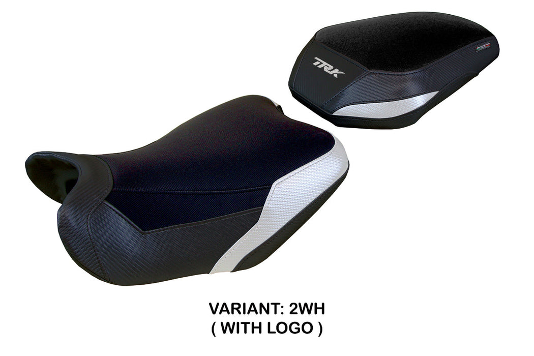 Benelli TRK 702 2023 2024 Seat Cover Tappezzeria Italia in Whiteand Black