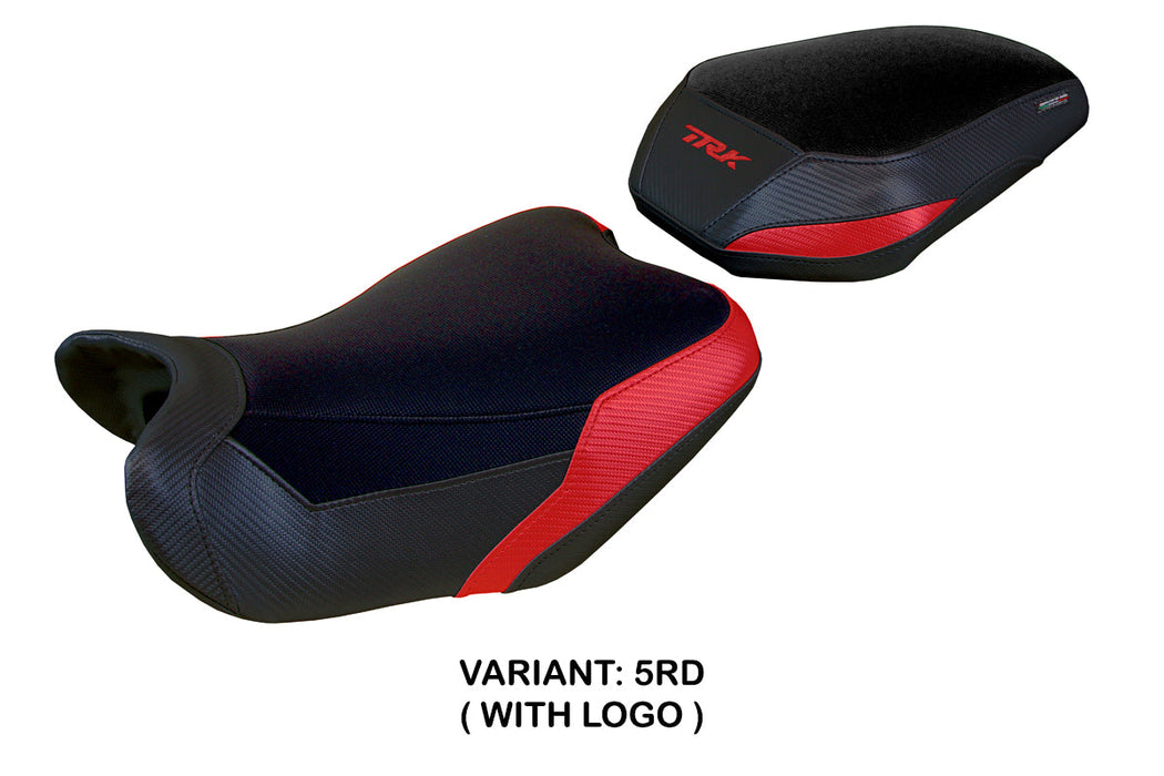 Benelli TRK 702 2023 2024 Seat Cover Tappezzeria Italia in Redand Black
