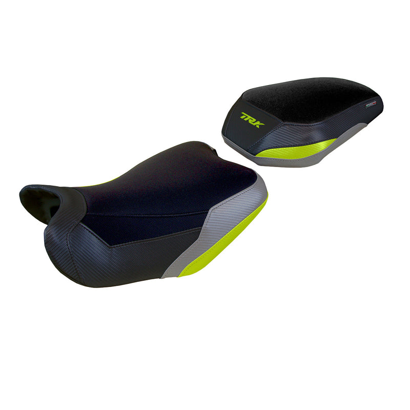 Benelli TRK 702 2023 2024 Seat Cover Tappezzeria Italia in Grey Yellowand Black