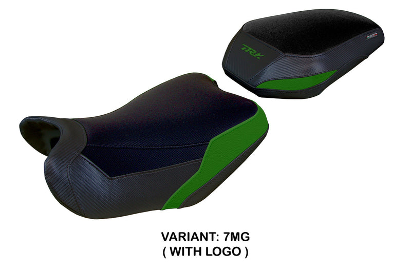 Benelli TRK 702 2023 2024 Seat Cover Tappezzeria Italia in Army Greenand Black