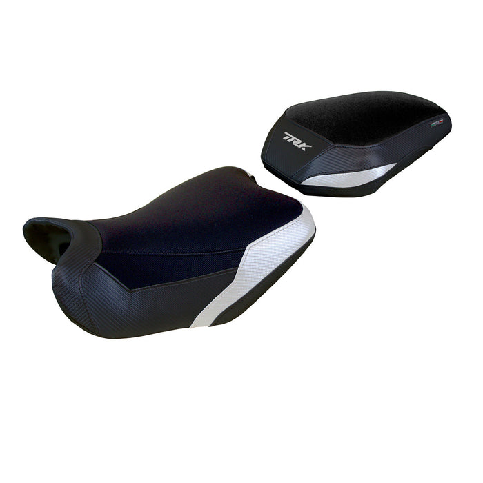 Benelli TRK 702 2023 2024 Seat Cover Tappezzeria Italia Comfort in Whiteand Black