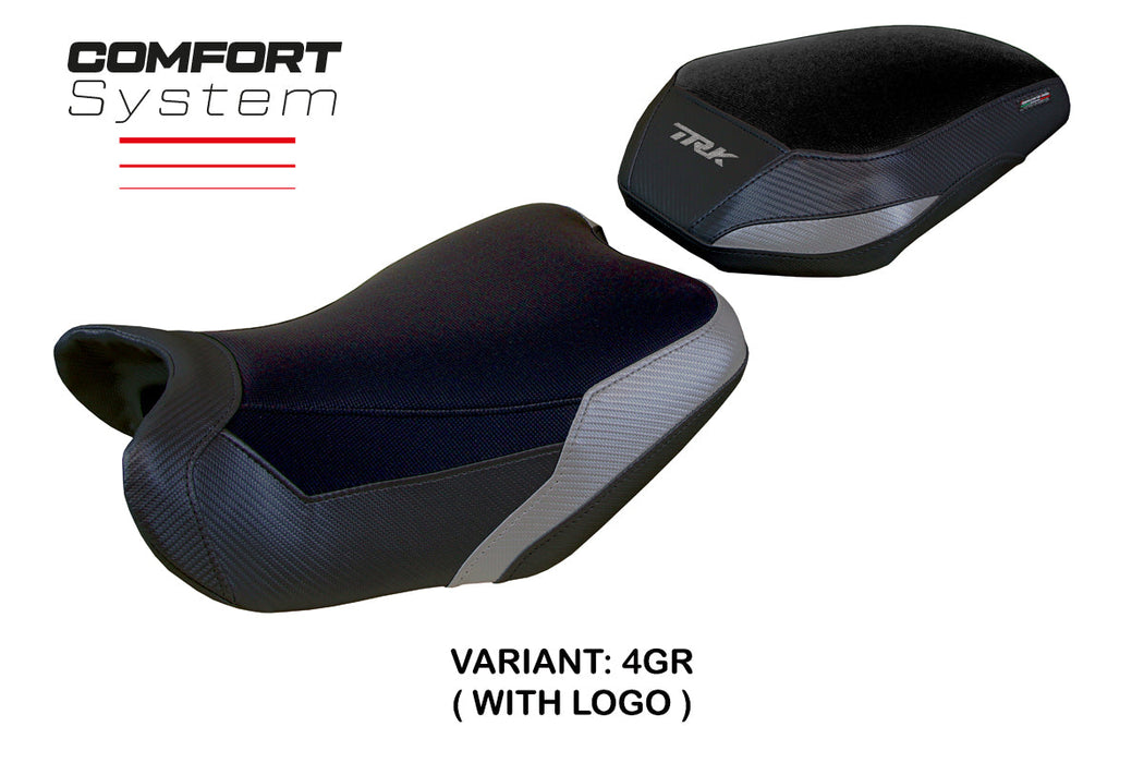 Benelli TRK 702 2023 2024 Seat Cover Tappezzeria Italia Comfort in Greyand Black