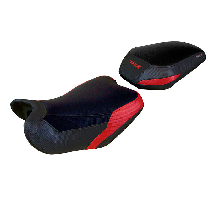 Benelli TRK 702 2023 2024 Seat Cover Tappezzeria Italia Comfort in Red and Black