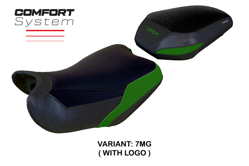 Benelli TRK 702 2023 2024 Seat Cover Tappezzeria Italia Comfort in Army Green and Black