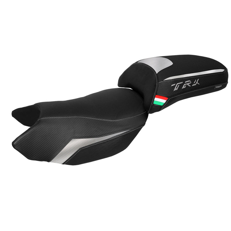 Benelli TRK 502 2017-2024 Seat Cover Tappezzeria Italia in Silver and Black