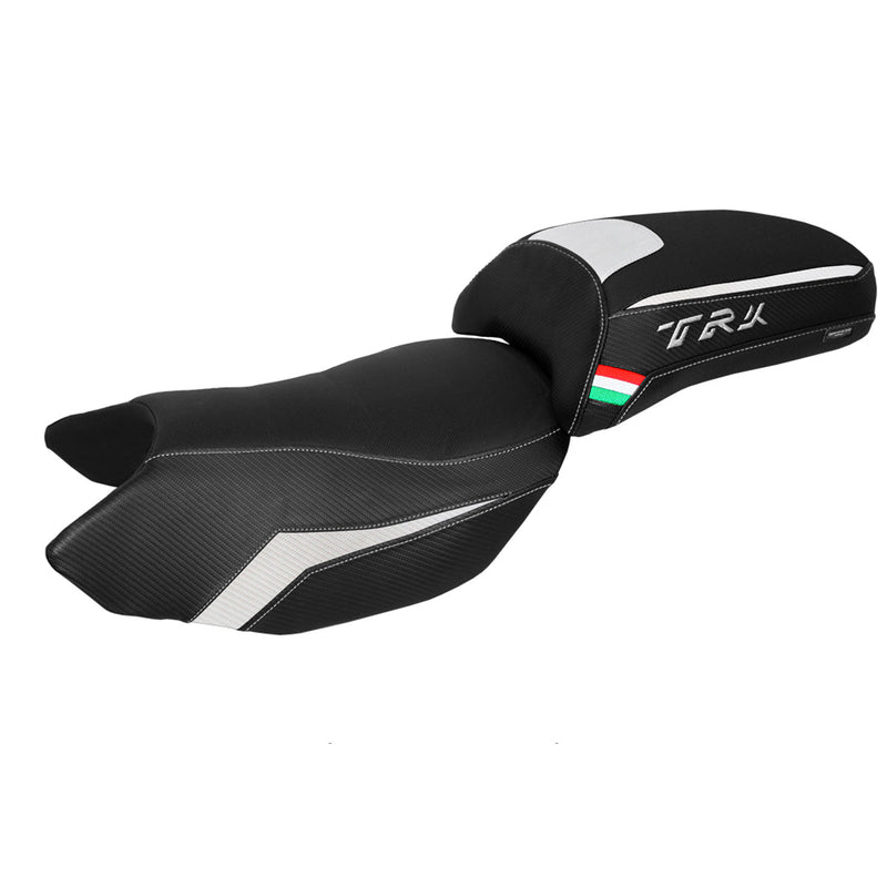Benelli TRK 502 2017-2024 Seat Cover Tappezzeria Italia in White Black