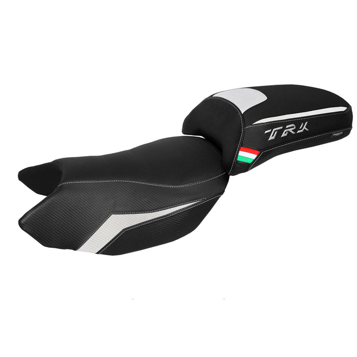 Benelli TRK 502 2017-2024 Seat Cover Tappezzeria Italia in White Black