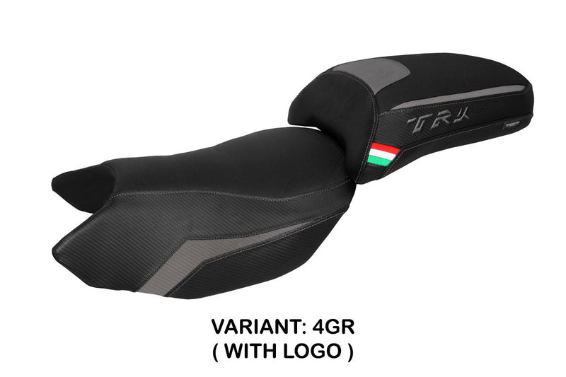 Benelli TRK 502 2017-2024 Seat Cover Tappezzeria Italia in Grey Black