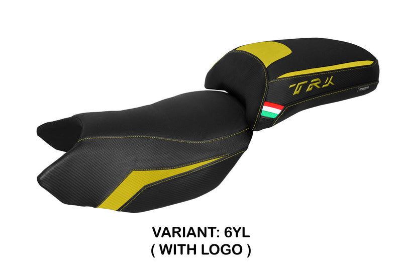 Benelli TRK 502 2017-2024 Seat Cover Tappezzeria Italia in Yellow Black