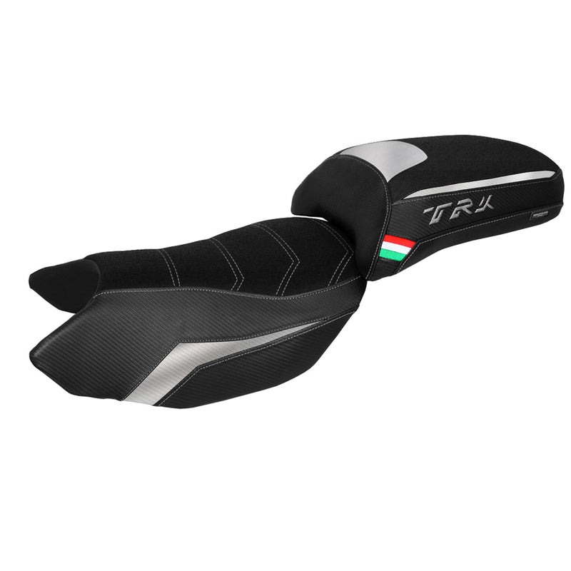 Benelli TRK 502 2017-2024 Seat Cover Tappezzeria Italia Ultragrip in Silver