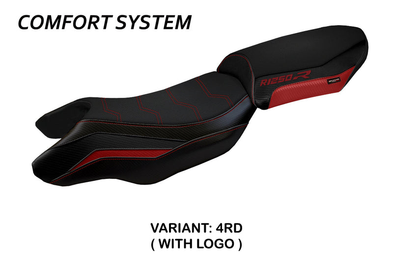 BMW R1250R 2019-2024 Seat Cover Tappezzeria Italia Comfort in Red and Black