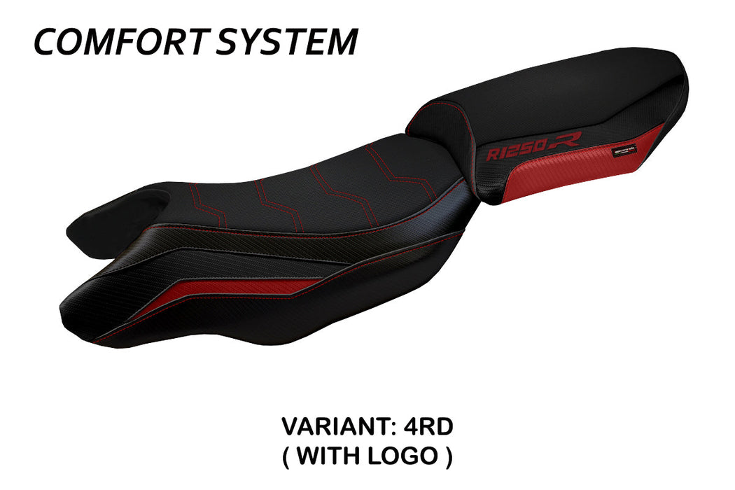 BMW R1250R 2019-2024 Seat Cover Tappezzeria Italia Comfort in Red and Black