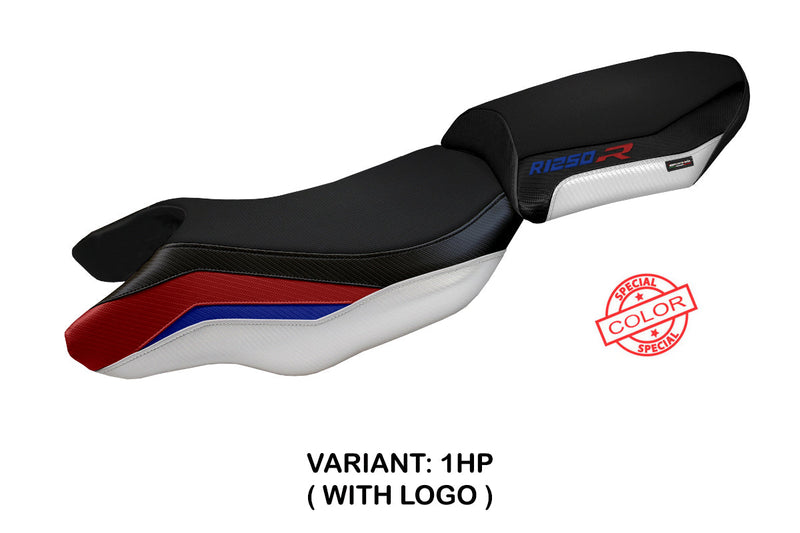 BMW R1250R 2019-2024 Seat Cover Tappezzeria Italia in Red, Blue and White HP