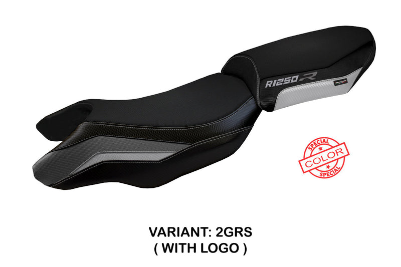 BMW R1250R 2019-2024 Seat Cover Tappezzeria Italia in Grey, Silver and Black