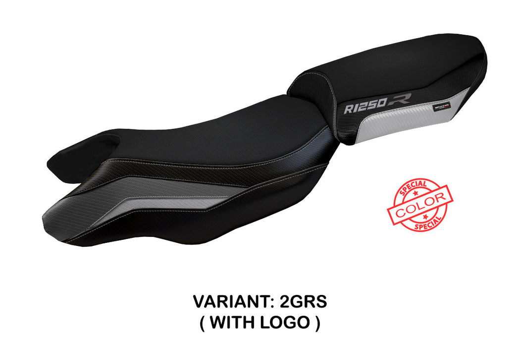 BMW R1250R 2019-2024 Seat Cover Tappezzeria Italia in Grey, Silver and Black