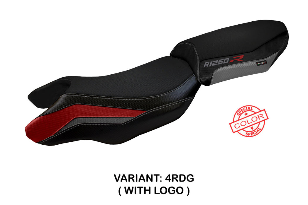 BMW R1250R 2019-2024 Seat Cover Tappezzeria Italia in Red, Grey and Black