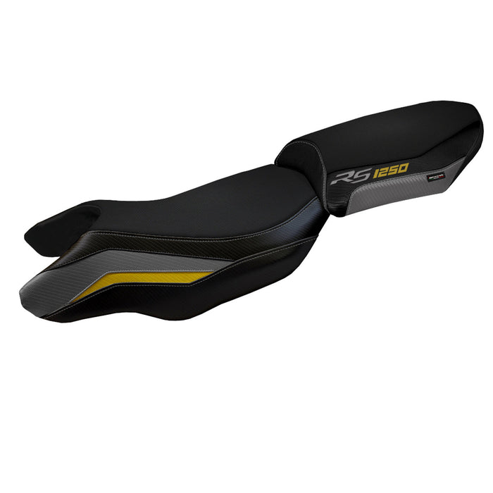BMW R1250RS 2020-2024 Seat Cover Tappezzeria Italia in Grey, Yellow and Black