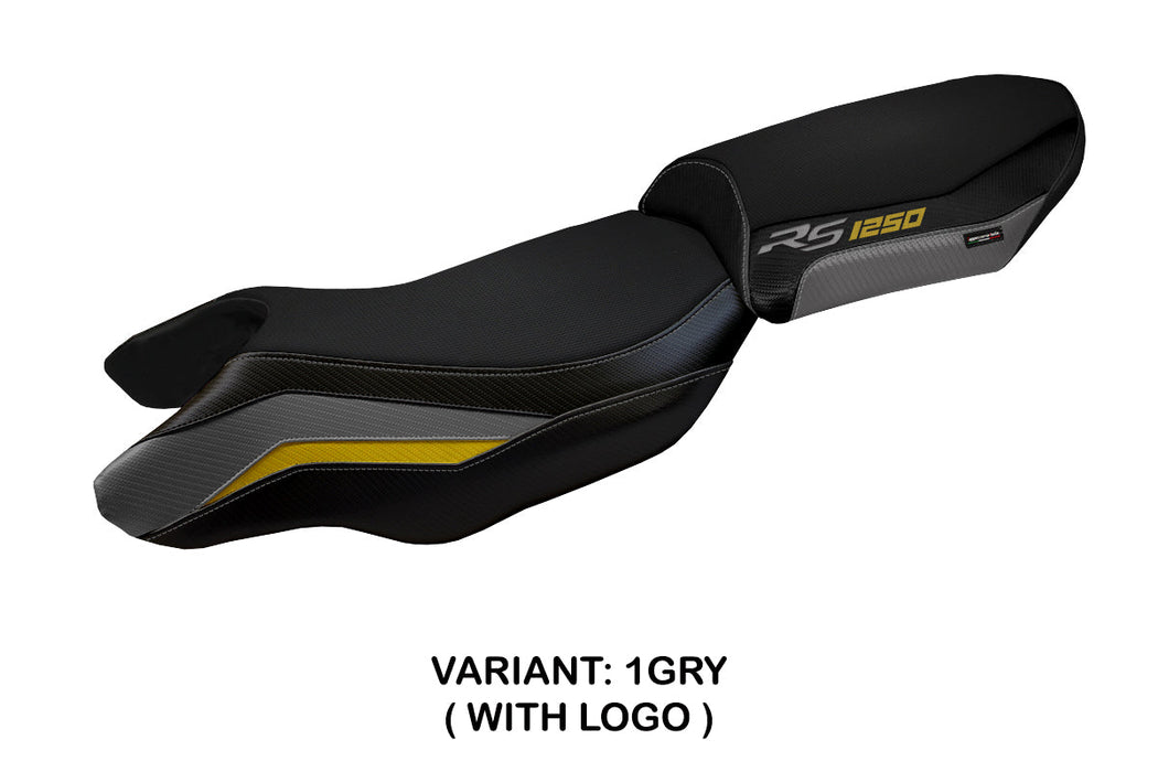 BMW R1250RS 2020-2024 Seat Cover Tappezzeria Italia in Grey, Yellow and Black