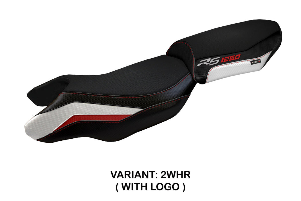 BMW R1250RS 2020-2024 Seat Cover Tappezzeria Italia in White, Red and Black