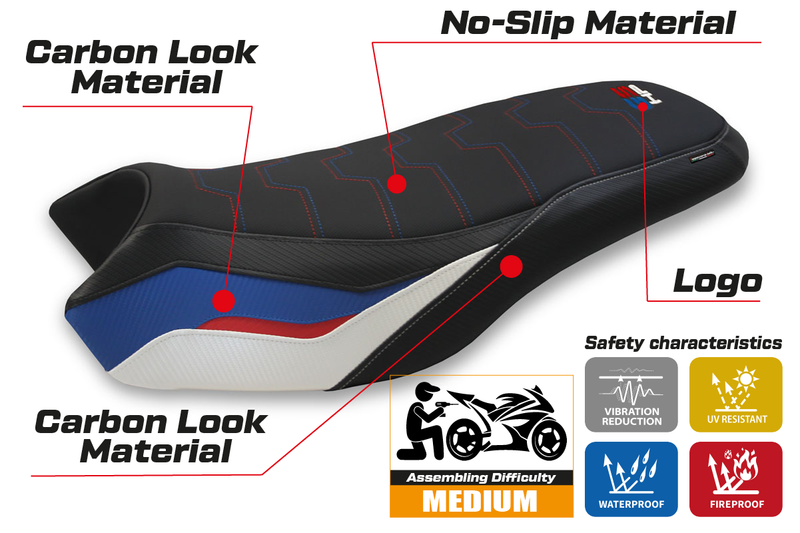 BMW R1200GS R1250GS Rallye 2017-2024 Seat Cover Tappezzeria Italia in HP