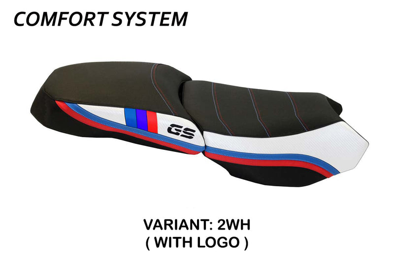 BMW R1200GS Adventure 2013-2018 Seat Cover Tappezzeria Italia Comfort in White