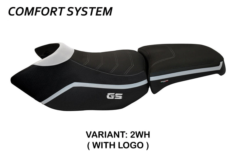 BMW R1200GS Adventure 2006-2012 Seat Cover Tappezzeria Italia Comfort in White