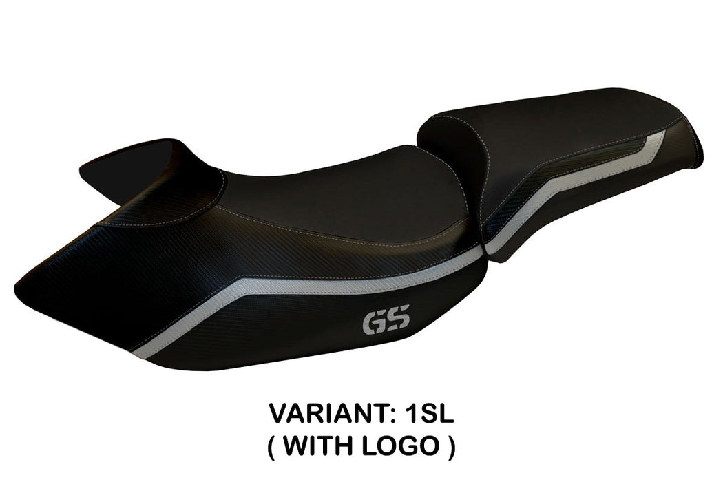 BMW R1200GS 2005-2012 Seat Cover Tappezzeria Italia in Silver and Black