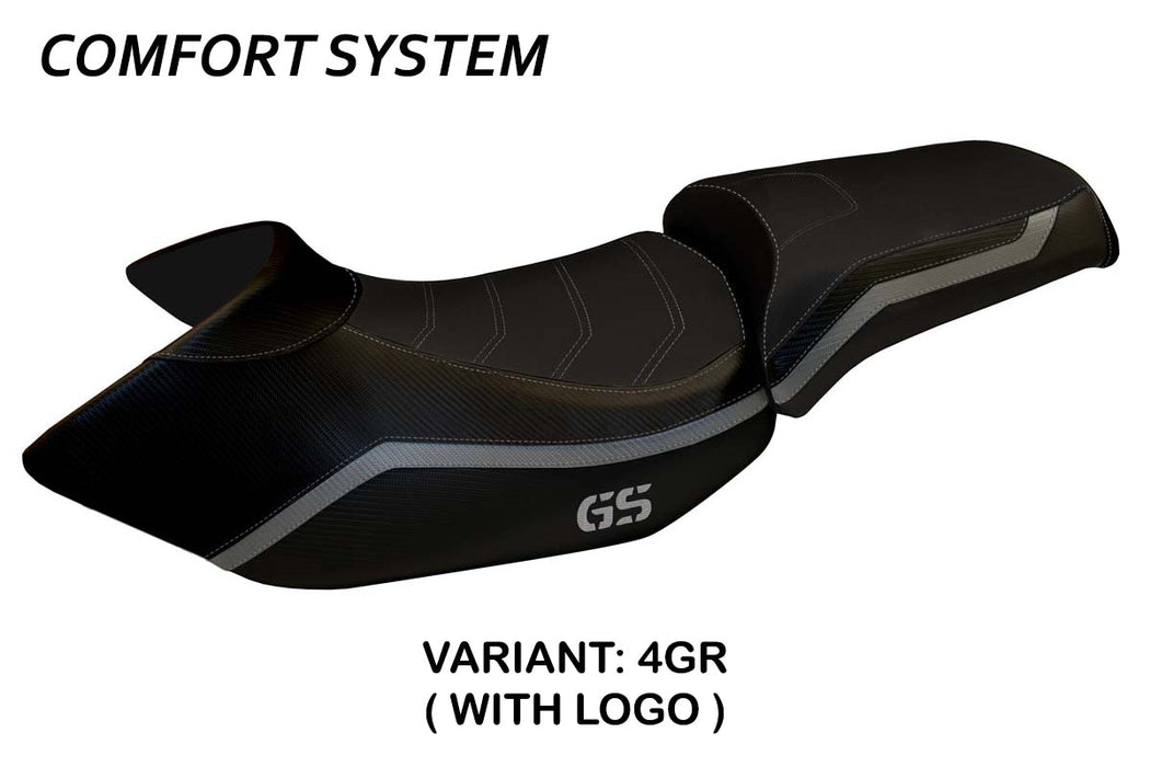 BMW R1200GS 2005-2012 Seat Cover Tappezzeria Italia Comfort in Grey and Black