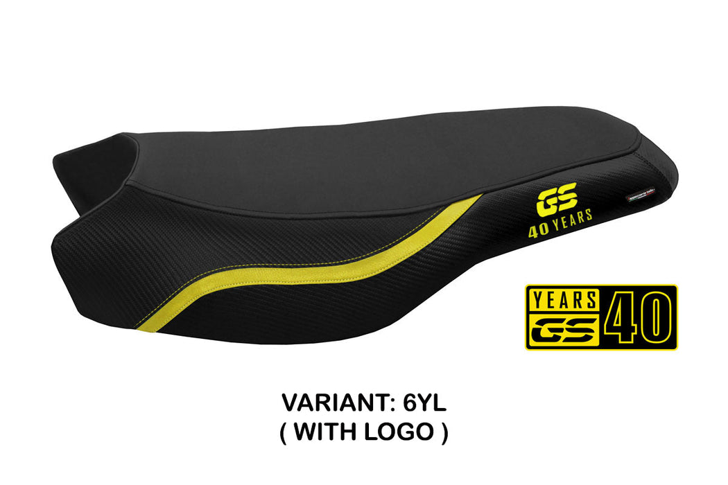 BMW R1200GS R1250GS Rallye 2017-2024 Seat Cover Tappezzeria Italia in Yellow and Black 40th