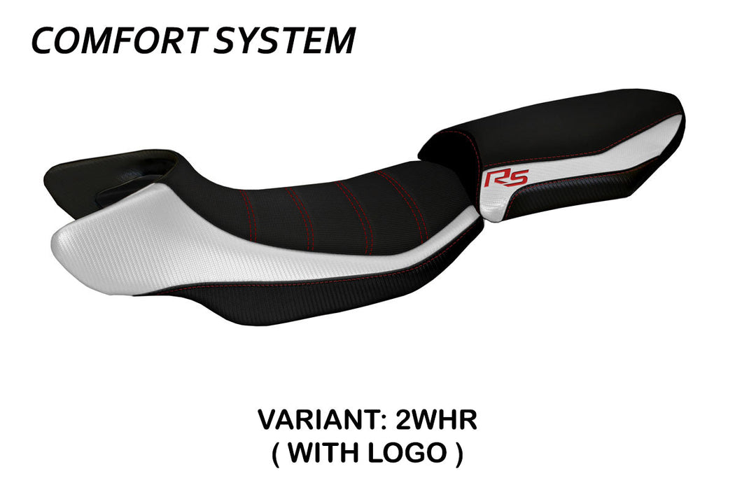 BMW R1200RS 2015-2019 Seat Cover Tappezzeria Italia Comfort in White and Red