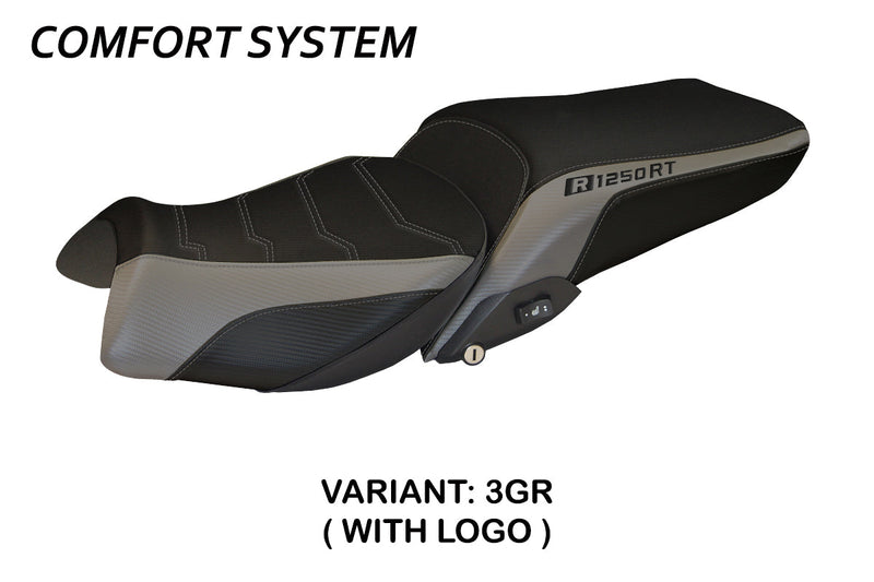 BMW R1250RT 2019-2024 Seat Cover Tappezzeria Italia Comfort in Grey and Black