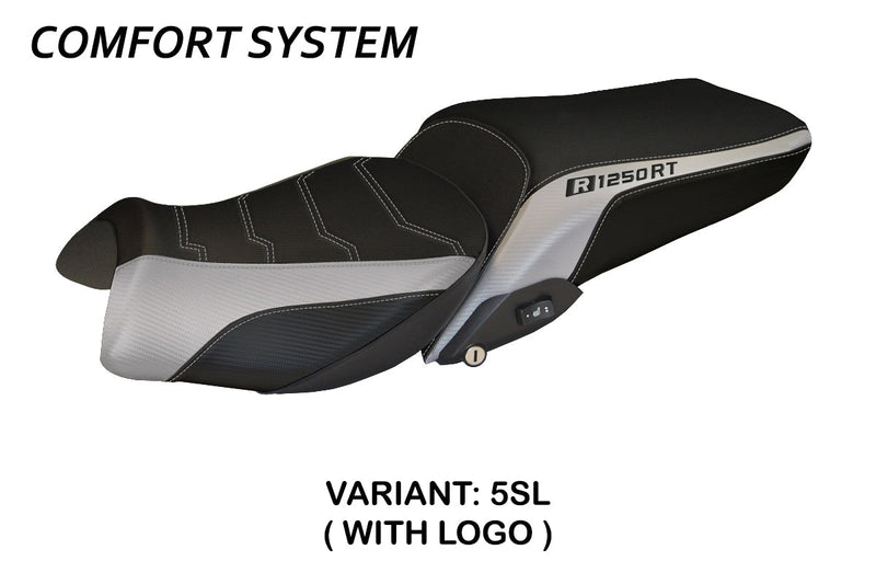 BMW R1250RT 2019-2024 Seat Cover Tappezzeria Italia Comfort in Silver and Black