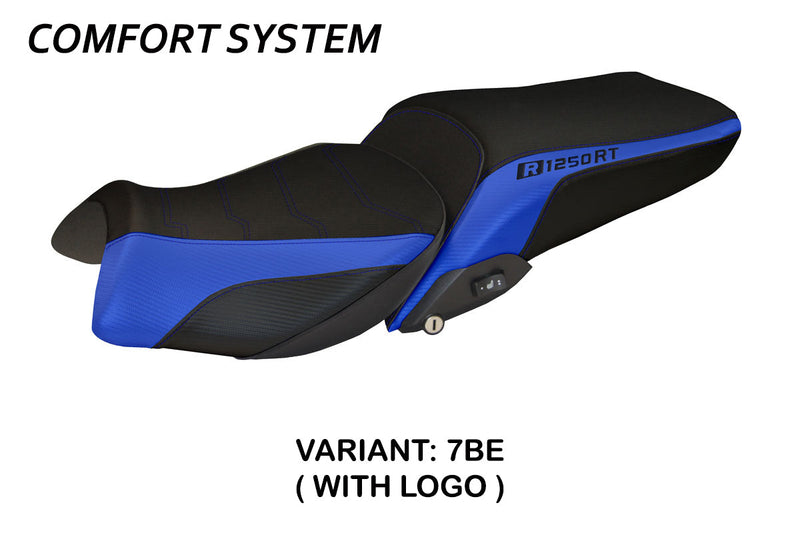 BMW R1250RT 2019-2024 Seat Cover Tappezzeria Italia Comfort Blue and Black